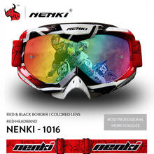 NENKI-Gafas de Motocross para hombre y mujer, lentes de Moto, casco, todoterreno, MX, BMX, DH, MTB 2024 - compra barato