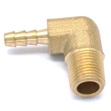 1/8 "NPT Macho x 3/16" Manguera con cola de púas codo latón combustible conectores adaptadores 229 PSI 2024 - compra barato