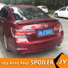For HONDA Accord Spoiler 2008-2013 Accord spoiler with light High Quality ABS Material Car Rear Wing Primer Color Rear Spoiler 2024 - buy cheap