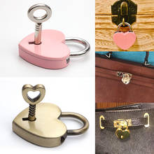 1Pcs Heart-Shaped Lock Luggage Hardware Lock Metal Mini Padlock Bag Suitcase Luggage Box Key Lock With Key Luggage Accessories 2024 - buy cheap