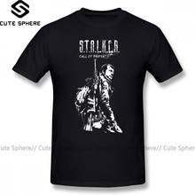 Stalker Game T Shirt Stalker COP White T-Shirt 100 Cotton Male Tee Shirt Print Casual Short-Sleeve Plus size Awesome Tshirt 2024 - buy cheap