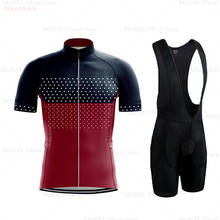 Conjunto de roupa para ciclismo masculina, camiseta respirável de manga curta para verão, 2020 2024 - compre barato