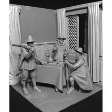 1/24 Resin Figure Building Kit Musketeers  (Included scene) 2024 - buy cheap