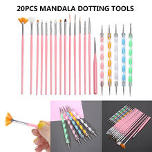 20pcs Mandala Dotting Tools Rock Painting Kits Art Pen Paint Brush Set Multifunction Embossing Dot Kit Dotting Tool Set Handwork 2024 - buy cheap