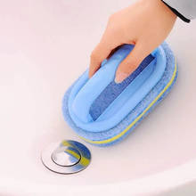 Kitchen Cleaning Bathroom Toilet Kitchen Glass Wall Cleaning Bath Brush Plastic Handle Sponge Bath Bottom 2024 - buy cheap