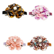 Buena Women Hair Accessories Rose Hair Flower Decoration Pearl Hairband Clip Haar Accessoires Barrette 2024 - buy cheap