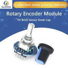 10PCS/LOT Rotary Encoder Module for Arduino Brick Sensor Development Round Audio Rotating Potentiometer Knob Cap EC11 2024 - buy cheap