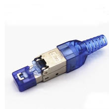 10Pcs/Lot Tool-Free Shielded RJ45 Cat 7 / Cat6A Termination Plug Cat7 Plug Crimp Ethernet Adapter  connectors Modular 23/24AWG 2024 - buy cheap