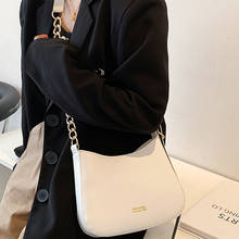 Однотонные сумки через плечо на молнии для женщин 2021, женская дизайнерская сумка из искусственной кожи на цепочке, Женская дорожная сумка-мессенджер 2024 - купить недорого