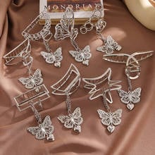 Fine Korean Butterfly Hair Claw Clips For Women Fashion Hairpin Heart Claw Clip Girls Headband Metal Catch Ponytail Hairclips 2024 - buy cheap