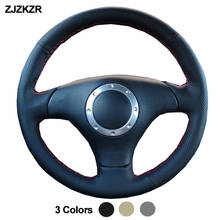 Car Auto Steering-Wheel Cover For Audi A2 8Z A3 2000-2005 8L Sportback A4 B6 Avant A6 C5 A8 D2 TT 2001-2006 8N S3 S4 RS 4 RS 6 2024 - buy cheap