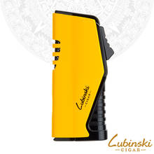 LUBINSKI Metal Cigar Lighter Windproof 3 Jet Flame Torch Cigar Cigarette Lighters Adjustable W/Cigar Punch Package Gift Box 2024 - buy cheap