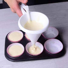 Dispensador de embudo de crema de glaseado ajustable para cocina, molde de pastelería de Chocolate, masa, crema, tortitas, Muffin, herramientas para hornear 2024 - compra barato