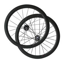 700C 50mm U shape 25mm wide Clincher Tubular Carbon Bike Track Wheels Fixed Gear Bicycle Wheelset with Novatec A165SB A166SB hub 2024 - buy cheap