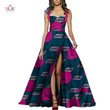 Vestidos africanos para mulheres impressão dashiki ajuste fivela vestidos bazin riche africano ancara vestidos roupas wy5965 2024 - compre barato