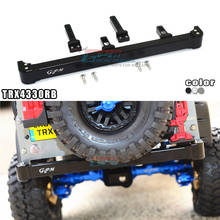 Peças de carro rc 1/10 embutido trx4 t4, acessórios de atualização, metal, liga de alumínio, amortecedor traseiro, barreira 2024 - compre barato