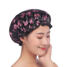 Waterproof Bath Cap Thick Shower Hair Cover Soft Shower Hat Elastic Sleeping Cap Makeup Remover SPA Bathroom Accessories Tools 2024 - buy cheap