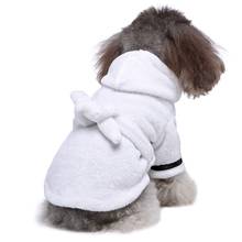 Pijama grueso para mascota, albornoz suave, Toalla de baño absorbente de secado rápido para perro, ropa de dormir suave para cachorro, perros pequeños y gatos 2024 - compra barato