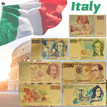 Banknotes Lire Gold Foil Banknote Hot Sale 10Thousand Italian Lira Banknotes for Sale Value Collection 2024 - buy cheap