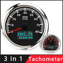 Tacómetro multifunción 3 en 1 para coche, accesorio con indicador de presión de aceite y temperatura del agua, 7000 RPM 2024 - compra barato