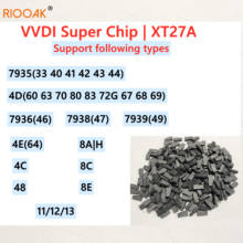 Чип Xhorse VVDI Super Chip XAT27A | XT27A01/66 транспондер генерирует копию ID46/47/48/49/4C/4D/8C/8A/8E/H/G для VVDI2 | Инструмент для мини-ключей 2024 - купить недорого