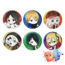 Kaguya-sama: Love is War Anime Badge Kaguya Miyuki Fujiwara Chika Yu Ishigami Metal Badge Pins Brooch Pins 2024 - buy cheap