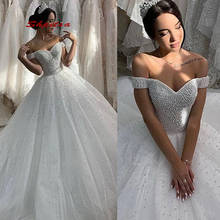 Luxury Wedding Dresses Ball Gown Turkey Tulle Women Plus Size Bride Bridal Weding Weeding Dresses Wedding Gowns 2020 2024 - buy cheap