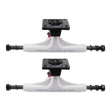 New-PUENTE 2Pcs 5 Inch Aluminum Trucks Skateboard Drift Board Bracket Fish Board Long Board Steering Bracket-(White) 2024 - buy cheap