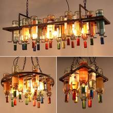Lâmpada led pingente criativa, luminária pendente estilo loft com lâmpada vintage para iluminação de casa, barcafé 2024 - compre barato