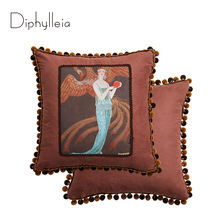 Diphylleia Vintage Cushion Cover Dream Of Eden Inspiration Design Authentic Luxury Retro Throw Pillow Case 45x45cm Free Shipping 2024 - buy cheap