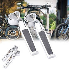 REALZION 1 Pair Universal Aluminum Motorcycle Footpeg Foot pegs Front Rear Footrest Pedal For Harley Chopper Bobber Custom 2024 - buy cheap