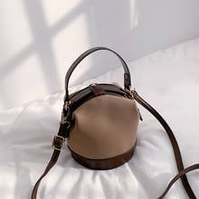 2021 Luxury Designer Handbag Women Shopper Bucket Bags Fashion Casual French Style Elegant Solid Color PU Leather Crossbody Bags 2024 - buy cheap