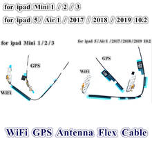 10 pçs wifi gps sem fio sinal antena conector cabo flexível para ipad 5 ar 1 9.7 2017 2018 10.2 2019 mini 1 2 3 peça de reposição 2024 - compre barato