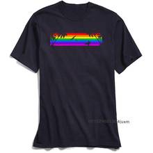 Tees Rainbow Summer T-shirts Surfer Man T Shirt Autumn Gay Pride Short Sleeve Pure Cotton Round Neck Mens T-Shirt Wholesale 2024 - buy cheap