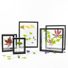 Креативная рамка для образцов сушеных цветов, листьев, квадратная рамка для фотографий формата А4, для самостоятельной сборки, двусторонняя Стеклянная фоторамка, сушеный Фло 2024 - купить недорого