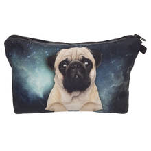 Trend Women Cosmetic Bag Zipper Neceser Portable Makeup Bag Case Print Galaxy Pug Organizer Bolsa feminina Travel Toiletry Bag 2024 - buy cheap