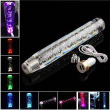 Universal LED Acrylic Crystal Bubble Car Shift Knob AT/MT Car Gear Knob Stick Lever Head Shifter Auto Accessories 2024 - buy cheap