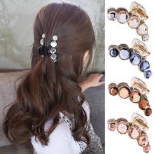 Korean Style Hair Clip Barrette Shiny Rhinestone Decor Banana Hair Claw Clip for Women Ponytail Clips Headwear Hair Accessories 2024 - buy cheap