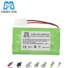 9.6v 3000mah NiMH Battery For Rc toys Car Boat Gun Tanks Trains Robot Ni-MH AA 9.6v 2400mah Rechargeable Battery Pack 2024 - buy cheap