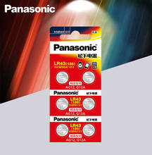 6 шт./лот Panasonic AG12 LR43 186 0% Hg для часов, игрушек, 1,5 в, батарейки, щелочные батареи для калькулятора 0% Hg 2024 - купить недорого