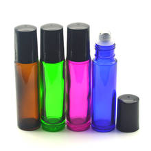 Amostra de perfume vazia 3 pçs 10ml, frasco de óleo essencial, frasco de vidro grosso com rolo de 10cc 2024 - compre barato