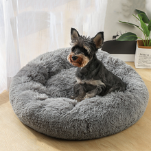 Pet Bed Long Plush Cat Bed Soft Round Mat Cat House Self-Warming Plush Cushion Dog Bed Kennels Machine washable 2024 - buy cheap