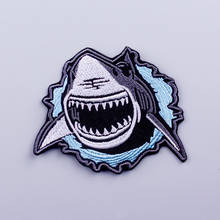 Shark Animals Embroidered Patches For Clothing Iron On DIY Embroidered Patches For Clothes Appliques For T-shirt Jacket Badges 2024 - buy cheap