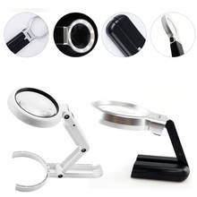 5X11X Magnifying Glass Dual Use Table Lamp Super Bright Stand Non Slip Hand Held 8 LED Simple Authenticate for Jewelry Repairing 2024 - buy cheap