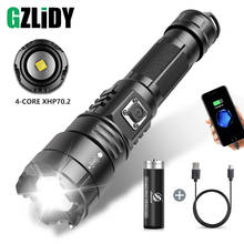 Super Bright LED Flashlight XHP70.2 Tactical Torch USB Rechargeable Zoom Lantern Waterproof 18650 Fishing Light 5 Modes Lamp 2024 - buy cheap