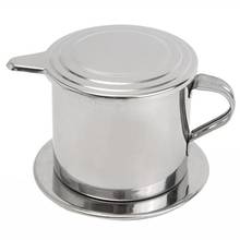 Portable Stainless Steel Coffee Dripper Reusable Filter Vietnam Coffee Mug Drip Pot Dripper Vietnamese Coffee Filter Cup 2024 - buy cheap