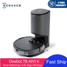 Оригинальный робот-пылесос ECOVACS DEEBOT T8 AIVI /T8 AIVI Plus, полностью автоматический, сухая и влажная уборка, ноль столкновений 2024 - купить недорого