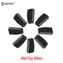 Keyyou-transponder de chip de chave de carro 10x com chip de carbono automático 4d63, 40bit, 4d id63, para mazda e ford, chip de chave em branco original 2024 - compre barato