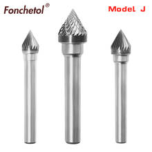 1Pcs-free shipping,6mm shank diameter solid carbide,Type J Rotary tungsten steel cylindrical grinding tool,Metal plastic 2024 - buy cheap