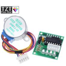 TZT 1LOTS 28BYJ-48-5V 4 phase Stepper Motor+ Driver Board ULN2003 for Arduino 1 x Stepper motor +1x ULN2003 Driver board 2024 - buy cheap